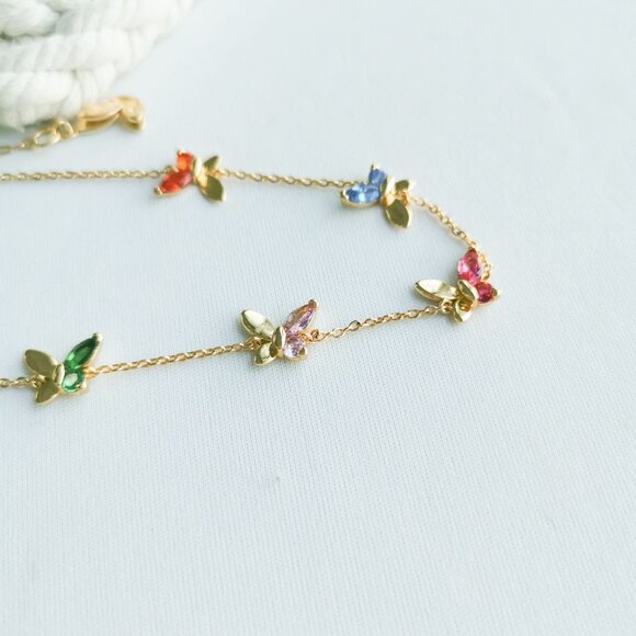 BRAND NEW Kate Spade social butterfly bracelet multi color - Picture 2 of 3